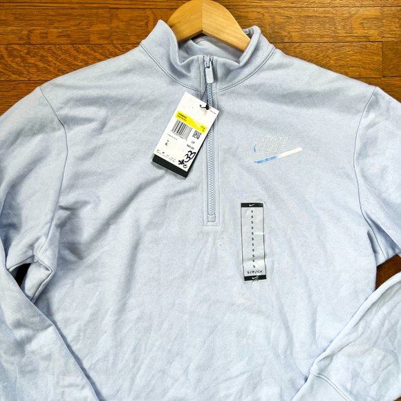 NWT Nike 1/4 Zip Pullover Sweatshirt with Drawstring at Waist Size Small - Picture 2 of 14